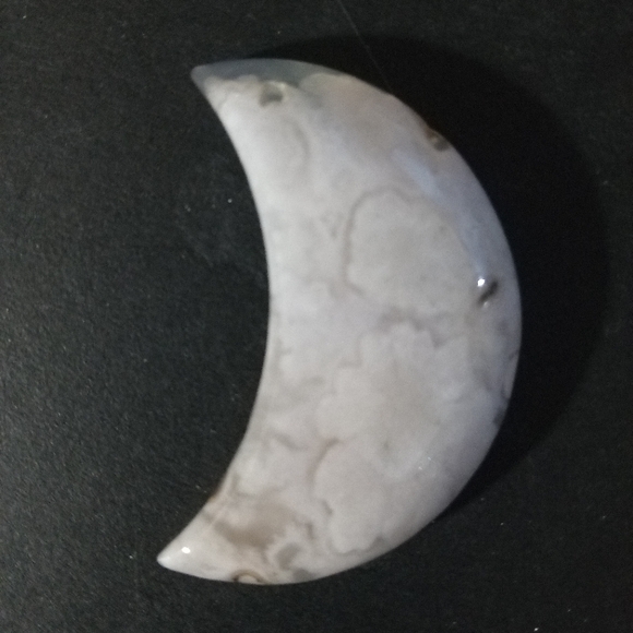 Sakura Crescent Moon Pendant #2 - Picture 1 of 5